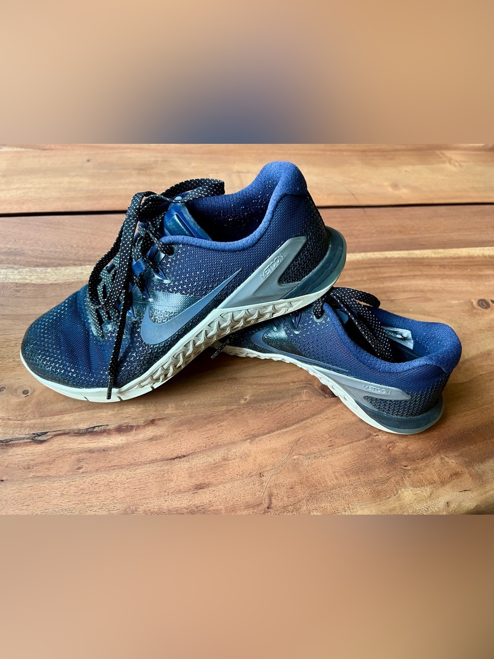 Nike Metcon Cross-Training Sneakers - Navy Blue & Gray Sparkle